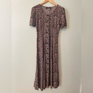 All That Jazz Vintage 90’s Floral Button Up Dress 7/8